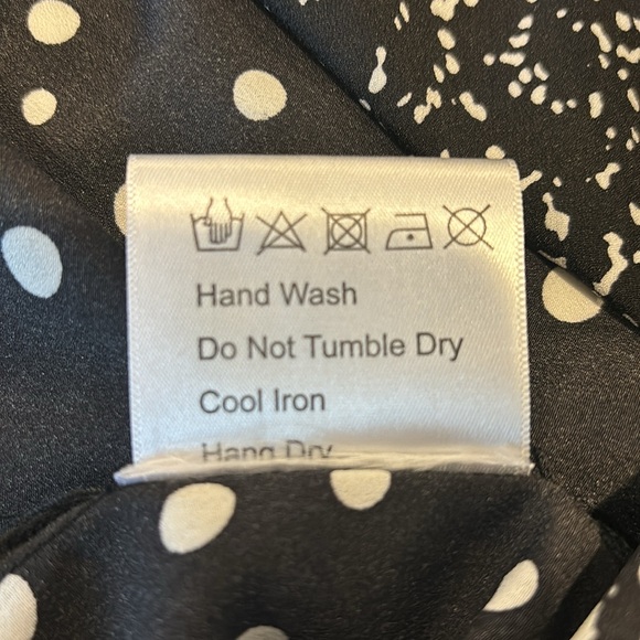 Caara Black and White Asymmetrical Dress - Picture 8 of 9